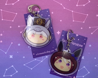 Umamusume Special Week and Golshi Keychain :3 // Cute Umamusume 3” Keychain