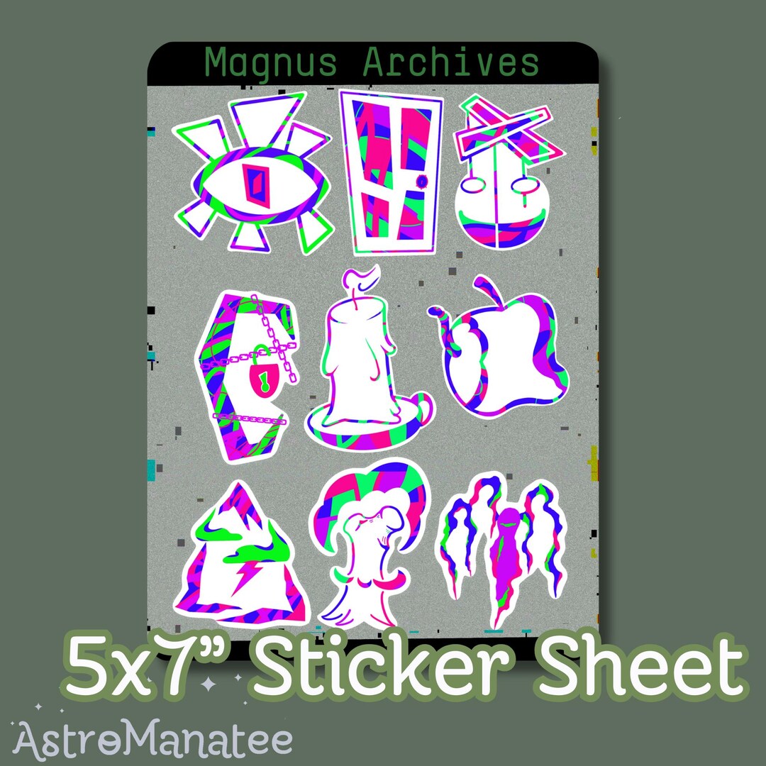 The Magnus Archives Fear Entity Inspired 5x7 Vinyl Waterproof Sticker ...