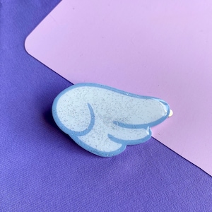 3&quot; Kawaii Angel Wing Hair Clips // whimsical fashion accessory // angel aesthetic