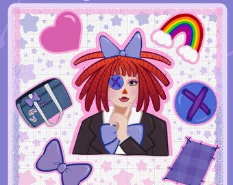 TADC 5x5 Waterpoof Sticker Sheet// ragatha Sticker // Anime Sticker // tadc Sticker