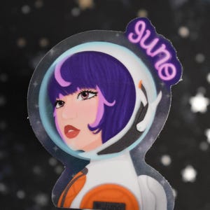 Juno Overwatch 2,5-inch sticker vinyl waterdicht // overwatch-ondersteuningscadeau // genezer // ondersteuning // Marsmeisje