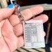 D&D Character Sheet 4” Keychain for Bags, Backpacks, and Shoes ...