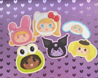 Sanrio x Overwatch 3” Stickers Set // waterproof stickers // Overwatch sticker set