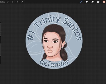 Number One Trinity Santos Defender - trinity santos the Pitt sticker - waterproof Vinyl Sticker