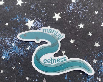 Adhesivo impermeable de 2,5” de Mental Eelness // Adhesivo sobre cuestiones de salud mental