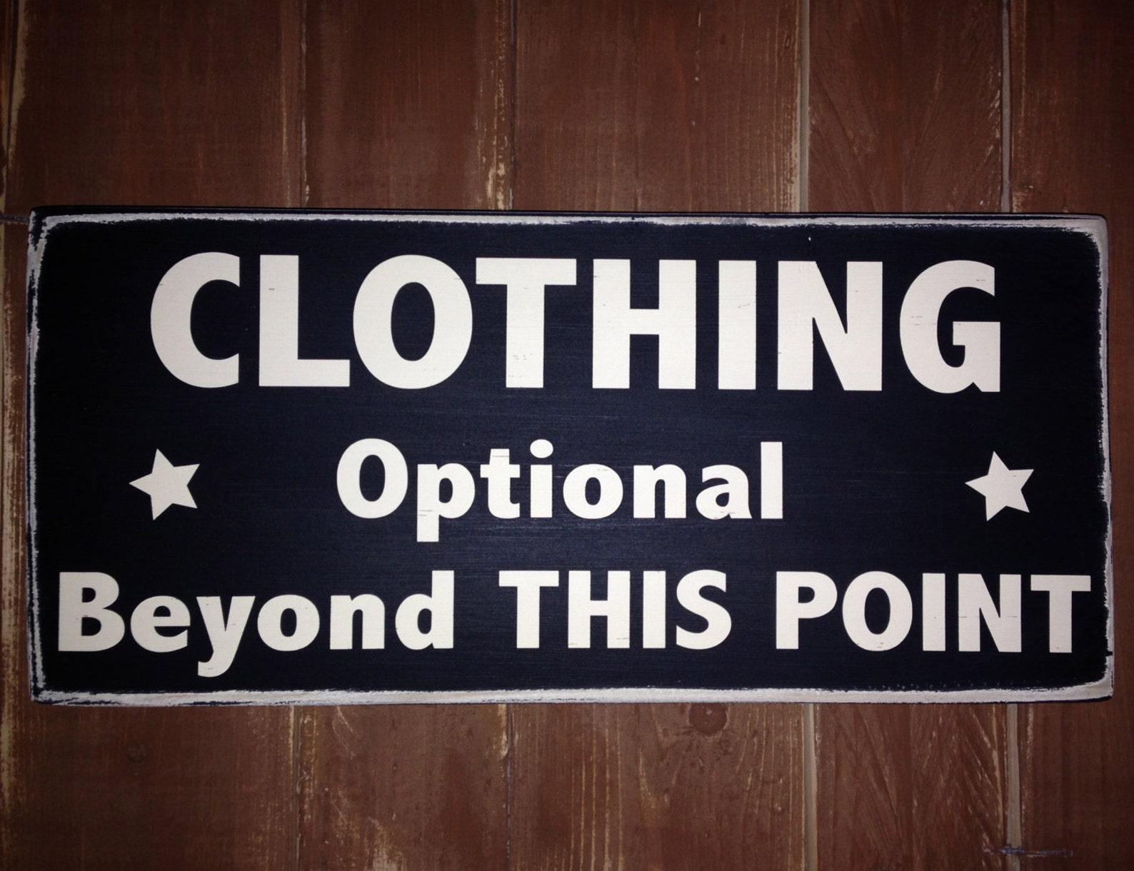 Clothing Optional Beyond this point Super Fun Suggestive sign Etsy