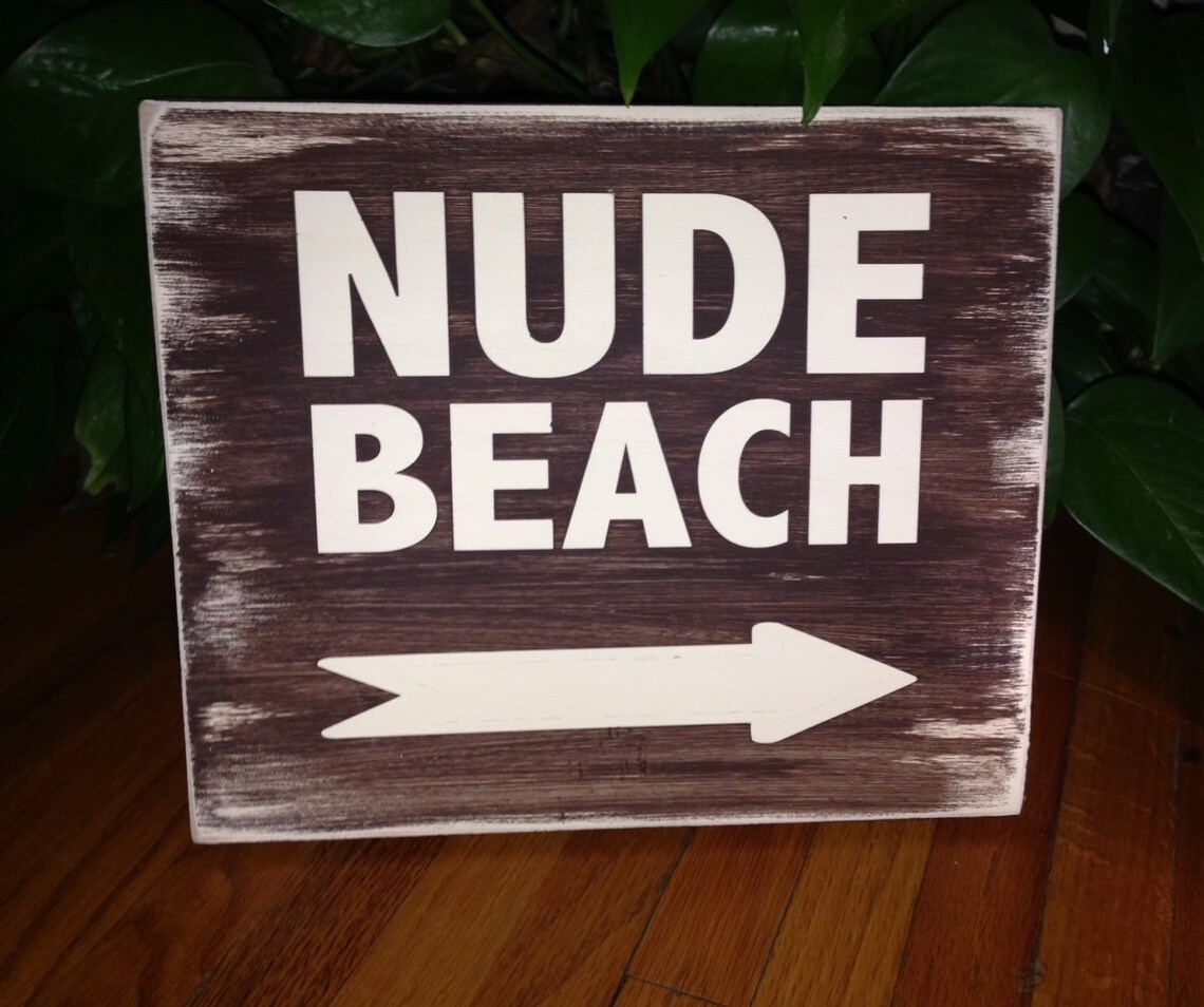 Nude Beach Enough Said Fun Sign For Lots Of Places Etsy