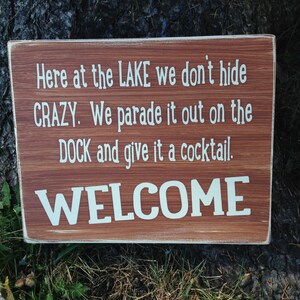 Personalized Custom Lake House Flag - We Don't Hide Crazy - EN8ZDN main image 1
