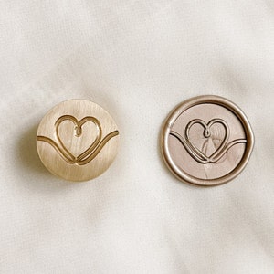 Infinity Herz Wachsstempel, Wachs Siegel Stempel, Einladungen, Geschenkidee, Wachs siegel, Siegelwachs, DIY kit, Messing stempel, Bullet journal