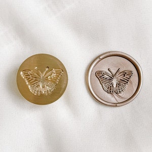 Schmetterling Wachs Stempel, Wachs siegel stempel, Einladungen, Geschenkidee, Wachs siegel, Siegelwachs, DIY kit, Messing stempel, Bullet journal