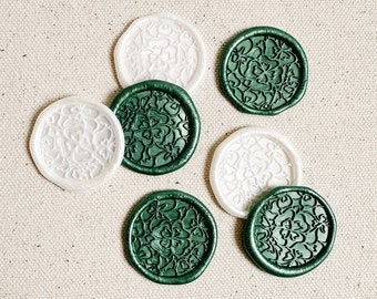 Set of 9 Clover Field wax seals, Stickers, Self-adhesive, DIY Seals, Seal stamp, Party, Invitations, Gift, Bullet journal, Botanical, Floral