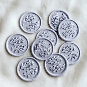 Set of 9 Tulips wax seals, Stickers, Self-adhesive, DIY Wax Seal, Seal stamp, Party, Invitations, Gift, Floral, Botanical, Wedding ideas