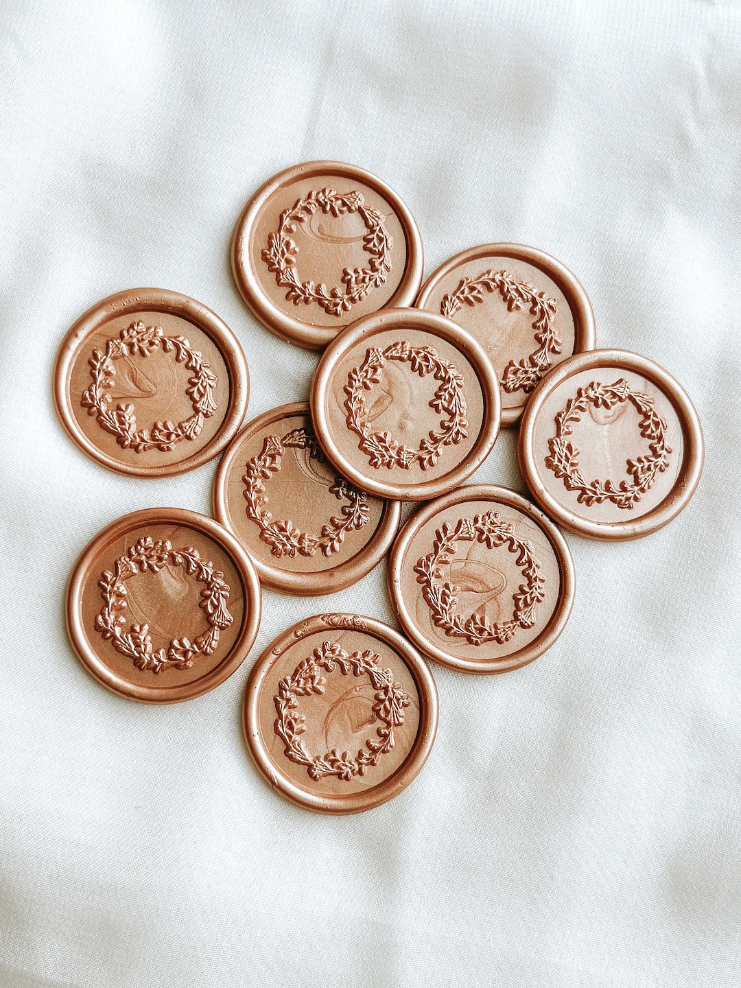 Set of 9 Wreath Wax Seals Premade Wax Seal Selfadhesive Etsy