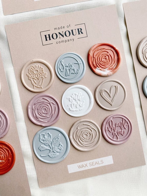 Papercraft Wedding Invitation Wax Seal Stickers Seal for Invitations