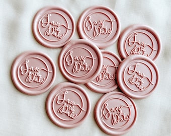 Set of 9 Save the Date wax seal set, Stickers, Self-adhesive, Love, DIY Wax Seal, Wedding Invitation, Seal stamp, Invitation seals, Invites