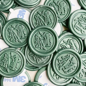 Conjunto de 9 selos de cera com letras, adesivos, autoadesivos, monograma, iniciais, personalizar, selo de cera faça você mesmo, convite de casamento, carimbo de selo, personalizado