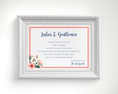 Items Similar To Printable Wedding Bathroom Basket Poem Wedding