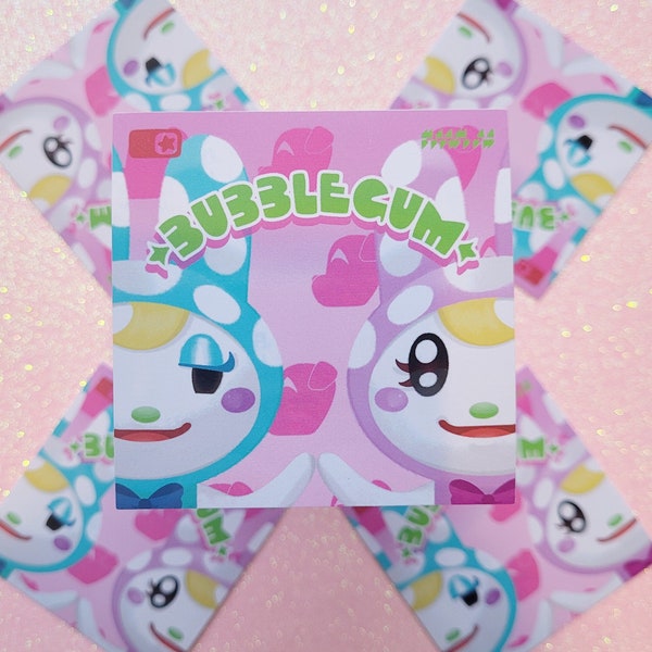 Animal Crossing K.K. Bubblegum Vinyl Die-cut Sticker - Animal Crossing Decal - Chrissy and Francine