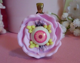 Eyeris: Pink Blossom bezel - OOAK - SALE