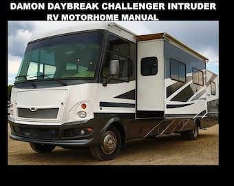 DAMON Daybreak Challenger Intruder Motorhome Manuals 455pg with RV Motorcoach Service & Appliance Repair 1999 2000 2002 2003 2004 2005 2006