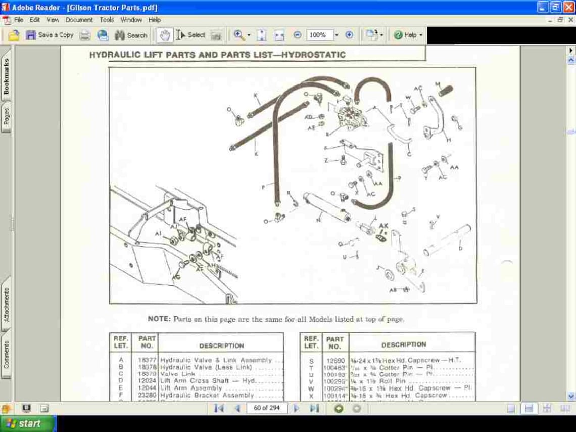 Gilson Montgomery Ward Tractor Parts Manual 450pgs With Mower &
