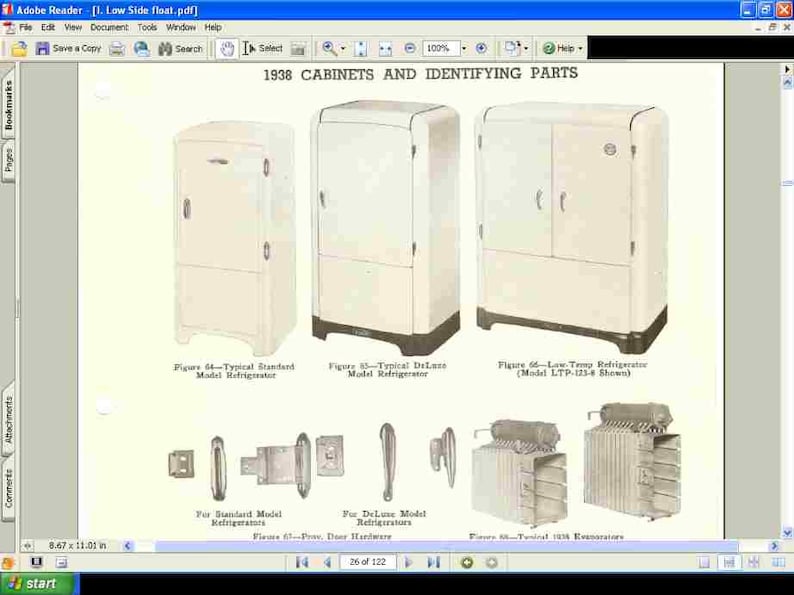 REFRIGERATOR SERVICE Manuals 240pgs for Testing and Repair of