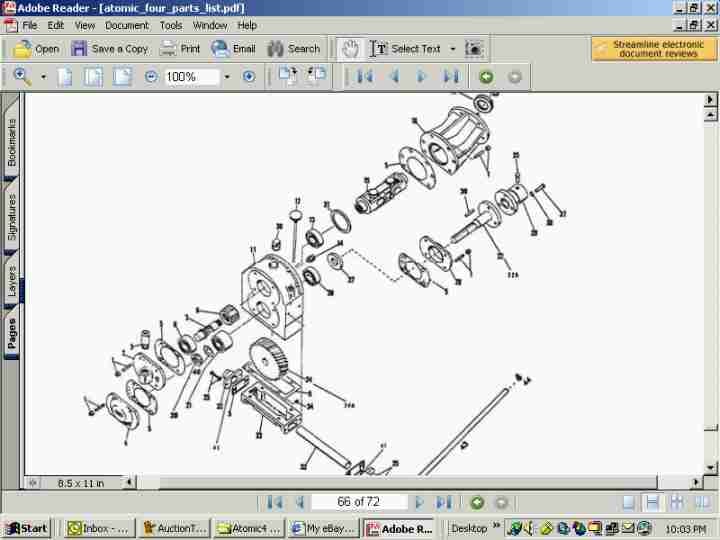 ATOMIC 4 BOAT ENGINE Manuals 100 Pages for Universal Marine Yacht Motor