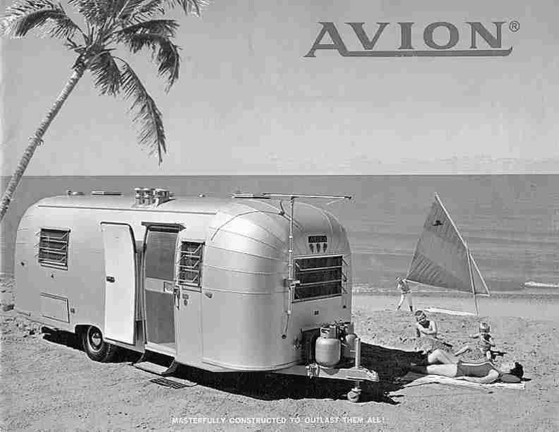 AVION TRAILER RV Operations & Tech Manual for 1966 1967 1968 1969 Camper Service and Repair image 1