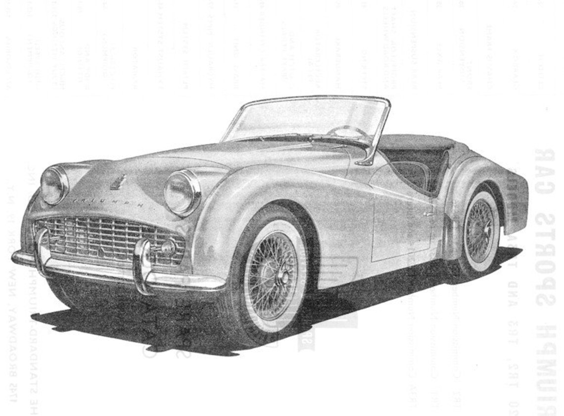 TRIUMPH TR2 TR3 Parts Manuals 265pg Exploded Diagrams Blueprints and