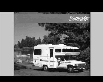 SUNRADER MOTORHOME Operations & Furnace a/c Manuals for Toyota RV Repair and Service