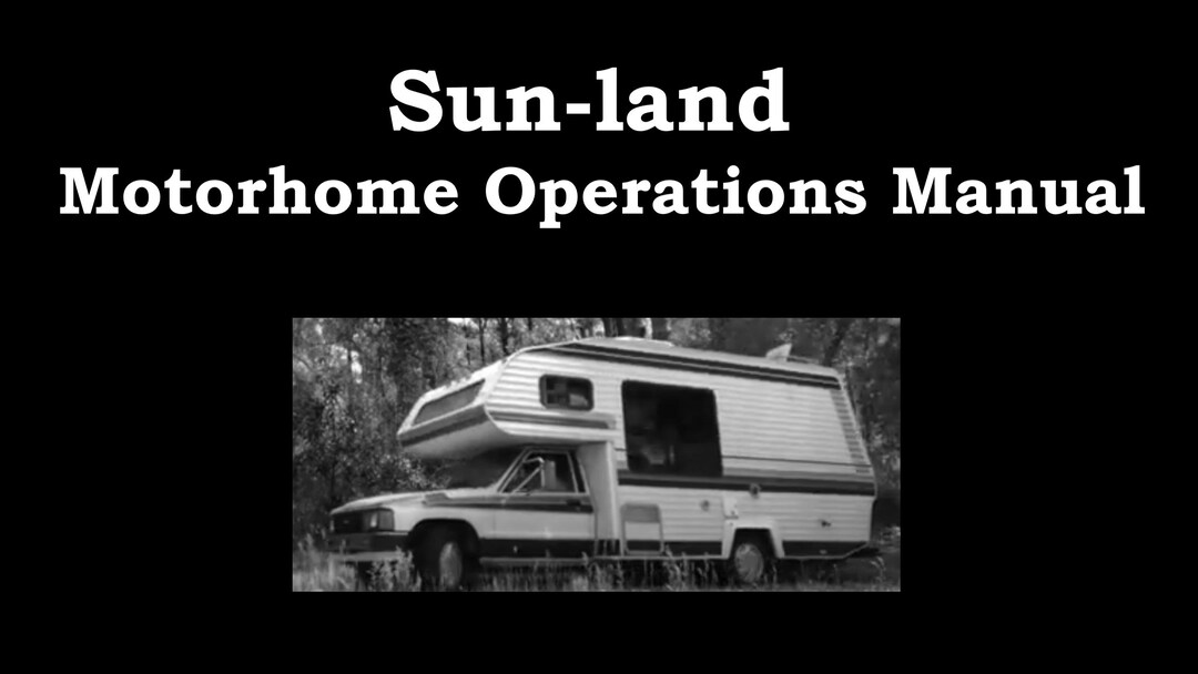 SUNLAND MOTORHOME Operations Furnace A/c Manuals -380
