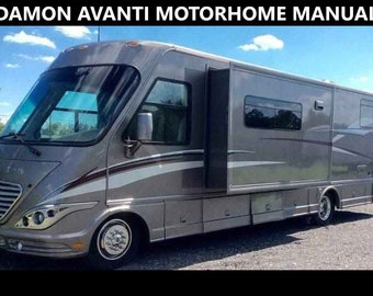 DAMON AVANTI Motorhome Manuals 550p MotorCoach RV Service Maintenance Repair with Appliance Service Air Conditioning Frig and Furnace Repair