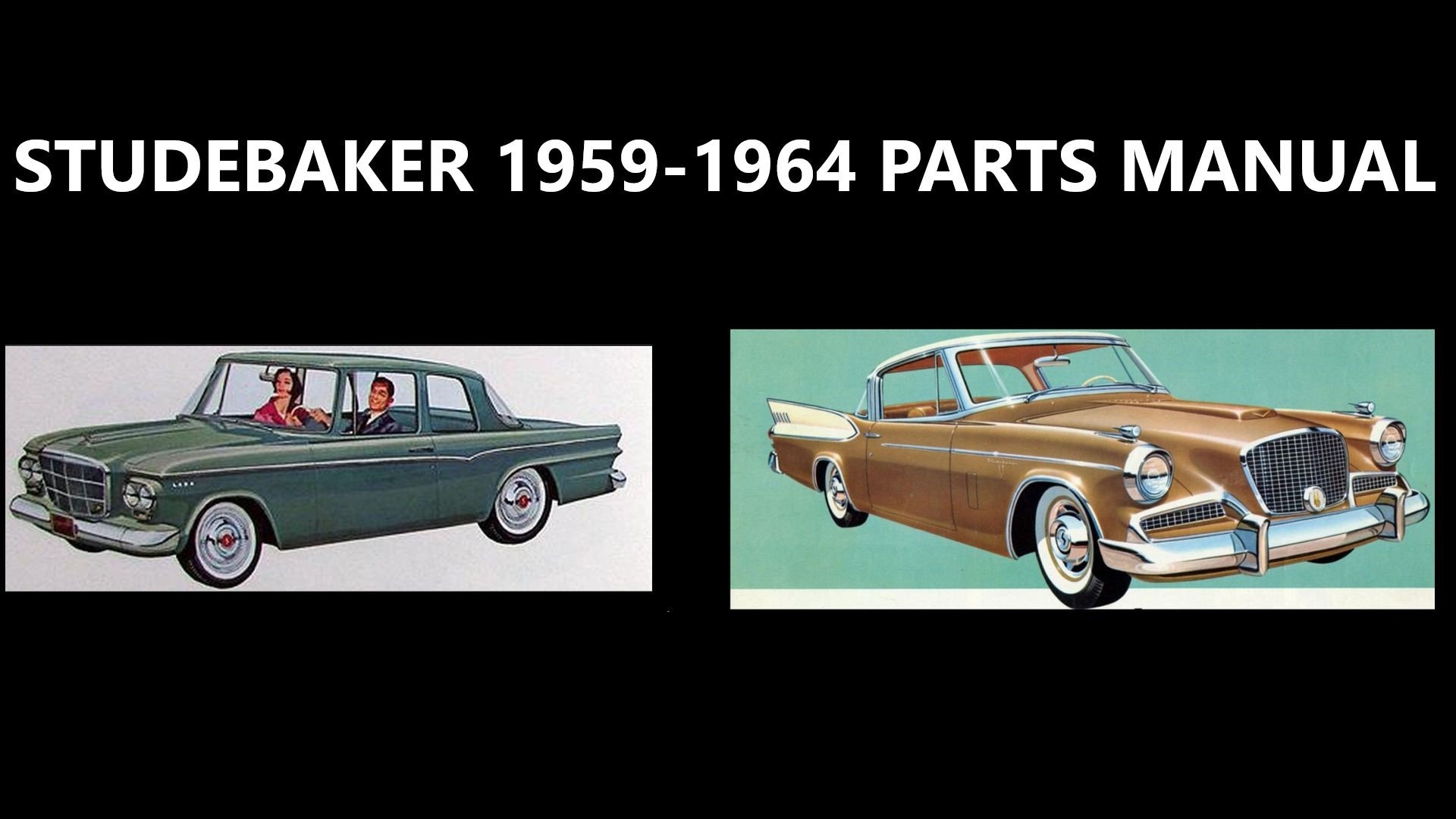 Studebaker Lark & Hawk Shop Service Repair Manual – Covers 1959, 1960, 1961 Models Only – Faxon Reprint