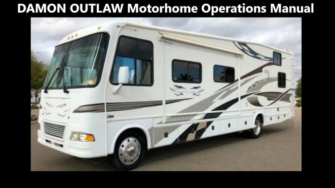 DAMON OUTLAW Motorhome Manuals 515pg With RV Motorcoach Service ...