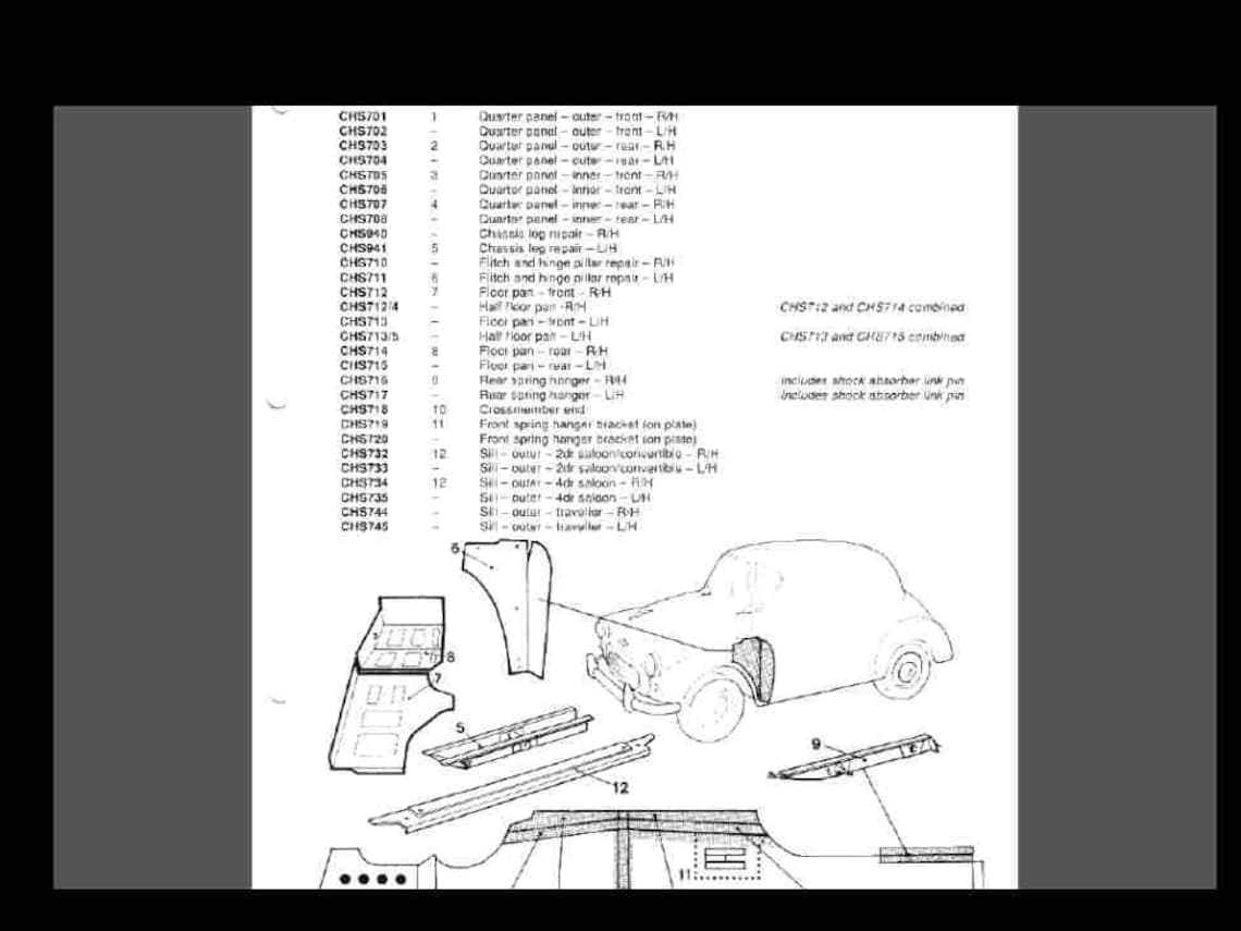 MORRIS MINOR & Parts Manuals 650pg W/ Series 2 MM 1000 Service