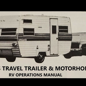 Midas Rv MIDAS Camper Motorhome Operations Manuals -320pg for Travel Trailer Rv ...
