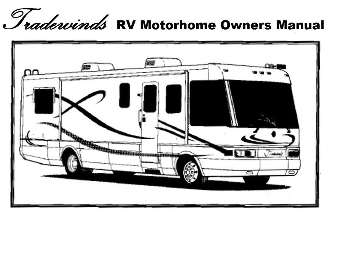 TRADEWINDS MOTORHOME Manuals 435pg 1997 1998 1999 2000 2001 RV Service