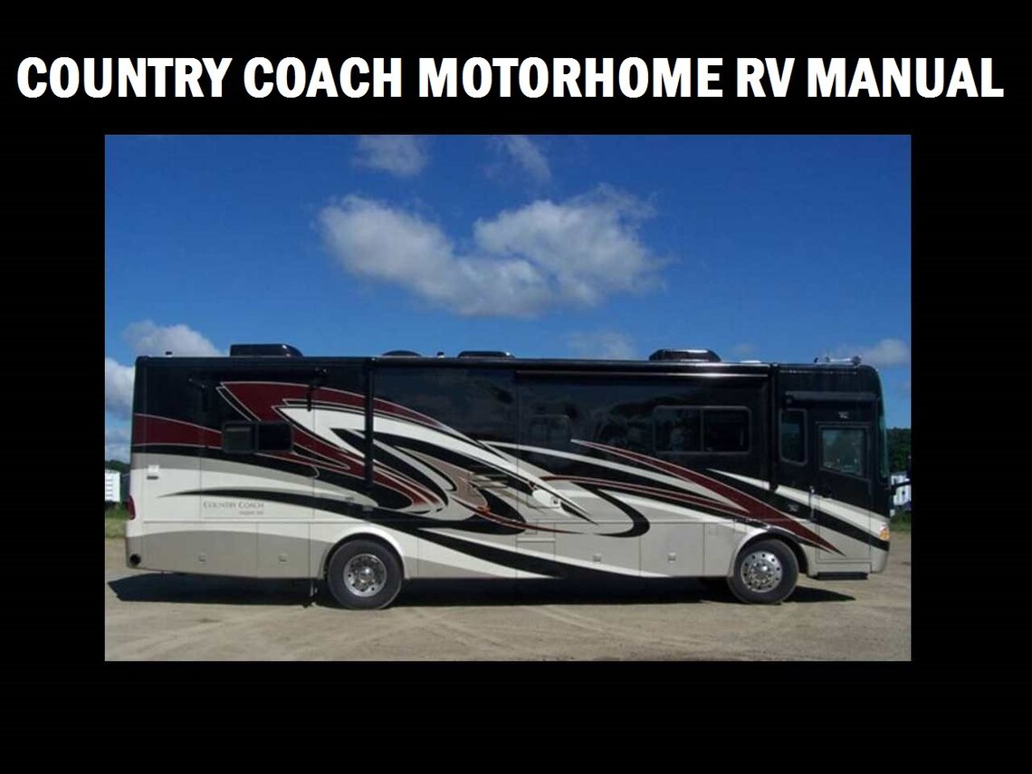 COUNTRY COACH RV Motorhome Service Manual 520pg Operation Maintenance