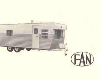 FAN CAMPER Trailer Manual -245pgs for RV Service Repair and Operations with Furnace Appliance Data