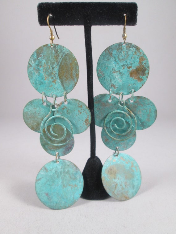 Massive Shoulder Duster Earrings.  Lightweight Ve… - image 2