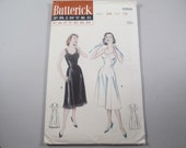 1950s BUTTERICK 6995 Uncut Pattern. Bias Cut Slip, Tailored or Lavished with Lace. Vintage Lingerie. Bust 34 quot .