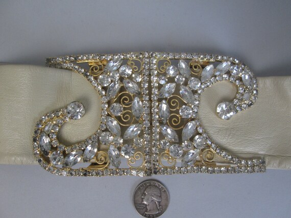 PIERRE CARDIN Ultra Rare Jeweled Belt Buckle.  Ic… - image 5