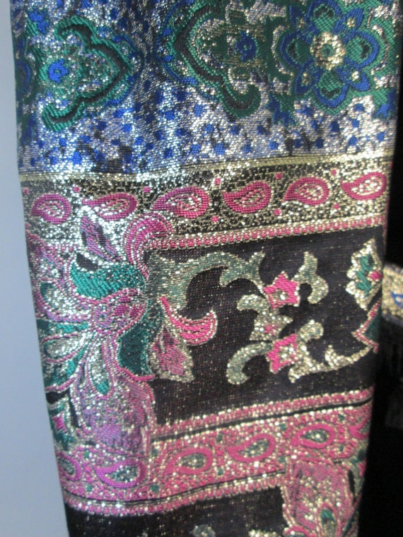 ZANDRA RHODES Insane Brocade Velvet Skirt Suit.  … - image 8