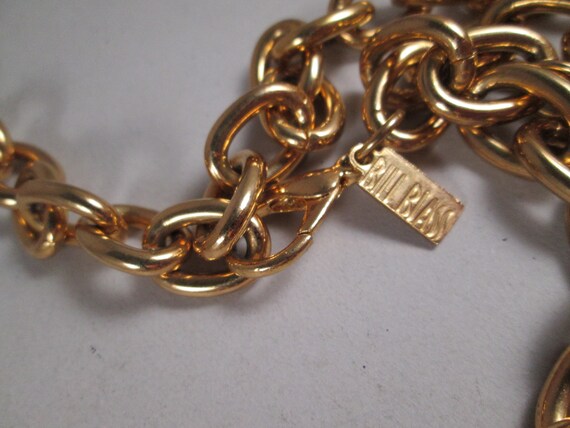 1980s BILL BLASS Heavy Gold Chain Belt.  Three Ti… - image 3