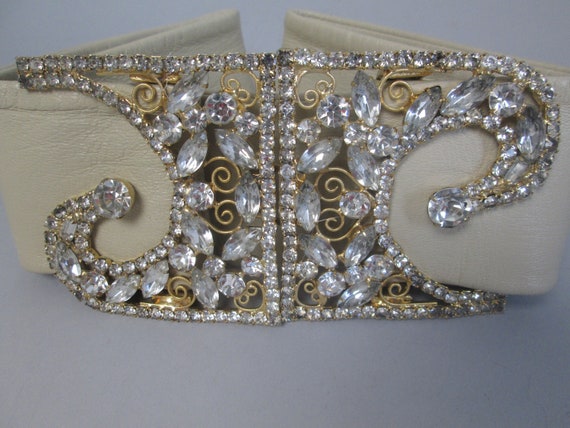 PIERRE CARDIN Ultra Rare Jeweled Belt Buckle.  Ic… - image 2