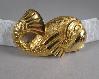 Vintage Designer Mimi Di N High Fashion- Koi Fish 2 Pc. Gold  display picture 1
