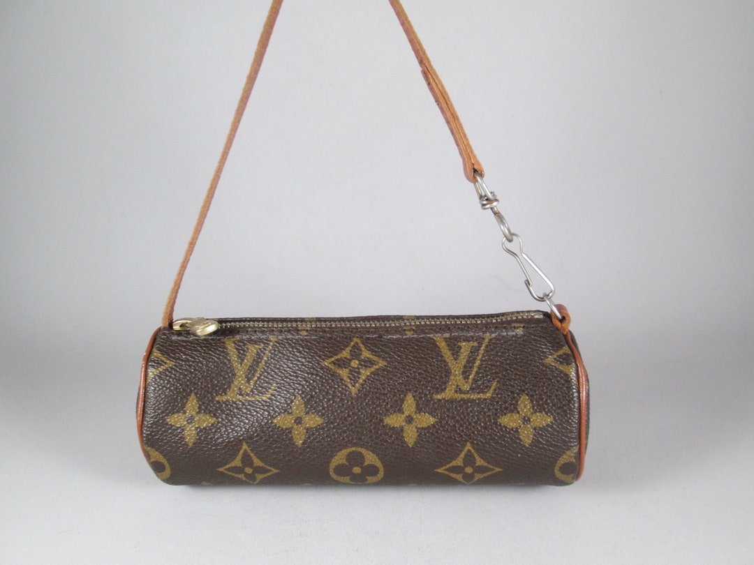 Vintage 1980s Louis Vuitton Monogram Canvas Leather Mini Papillon