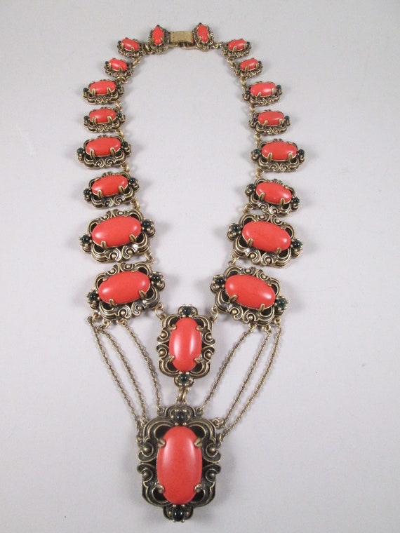 ANN TAYLOR Massive Festoon Necklace. Vintage 1980… - image 5