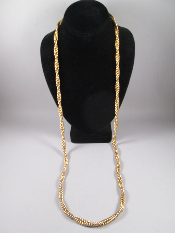 Vintage CAROLEE Extra Long Necklace.  41" Long, Tw