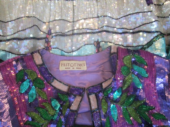 Extraordinary Tiffany Window Sequin Jacket.  Icon… - image 7